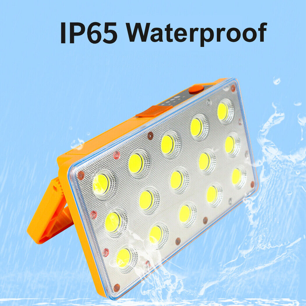 Rechargeable Solar Work Light 150 LED Beads Adjustable Brightness Travel Hiking