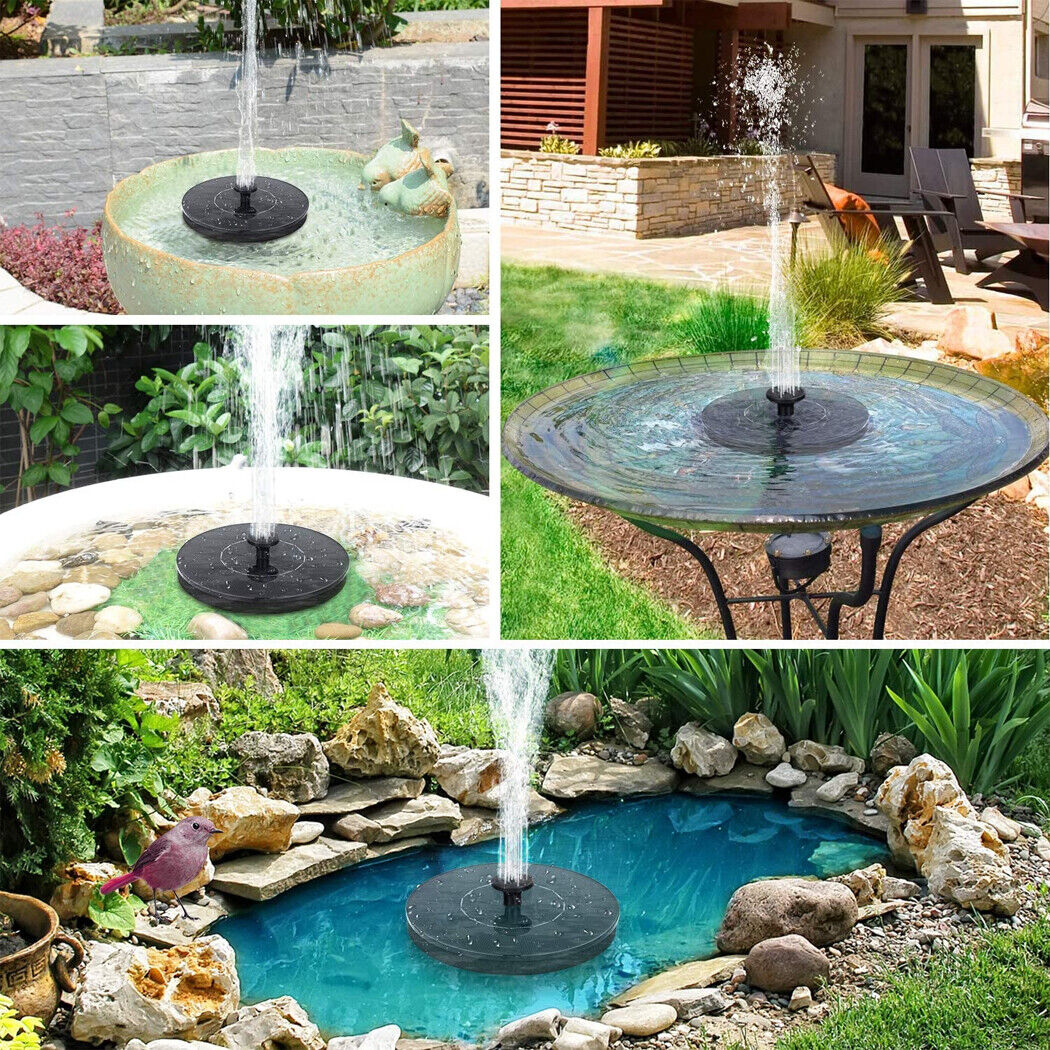 Floating Solar fountain Watering Submersible Pump Pond Pool Garden Aquari